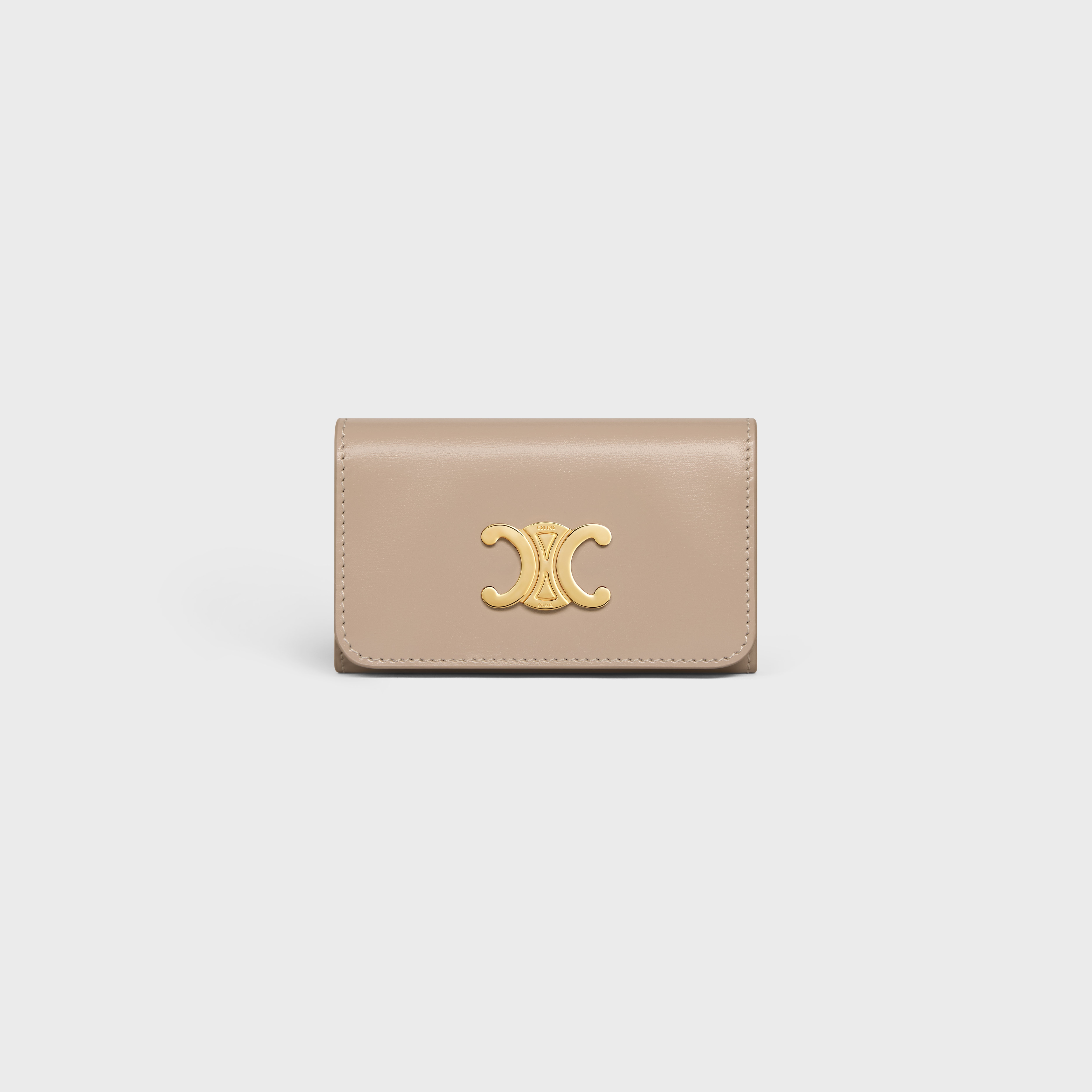 【極美品】CELINE　セリーヌ 　キーケース　トリオンフ　レザー　大人気 CELINE（セリーヌ） キーケース TRIOMPHE トリオンフ 10L813DPV.38NO